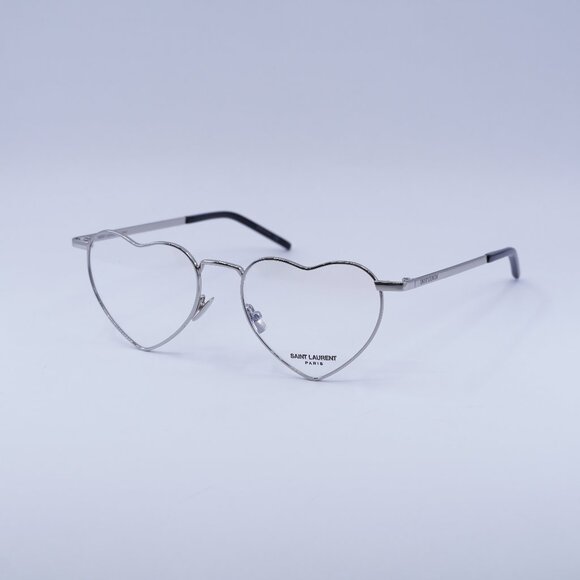 🕶️ New Saint Laurent SL301 LOULOU OPT 002 Eyeglasses - Silver Frame - Picture 1 of 10